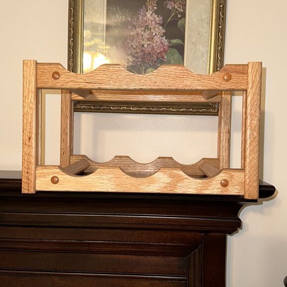 Wooden Wine Rack Bottle Holder - Picture 3 of 11